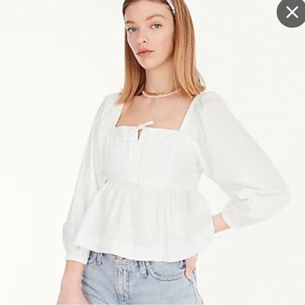 J. Crew Poplin Top